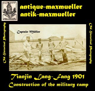 China Tianjin Tientsin Lang - Fang Construction Of The Military Camp 3x ≈ 1901