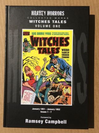 Witches Tales Vol 1 Harvey Horrors Hc Reprints Pre - Code Horror Issues 1 - 7