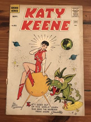 1961 Katy Keene 61 Archie Series