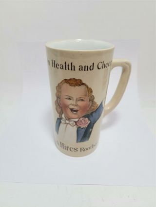 Antique Villeroy & Boch Mug - Join Health & Cheer - Hires Rootbeer - Advertising