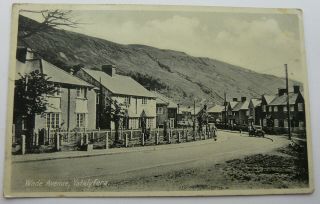 Vintage 1946 Postcard Of Wade Avenue Ystalyfera Wales