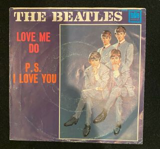 Rare USA 1964 THE BEATLES Love Me Do Tollie 45 w/ Picture Sleeve 2