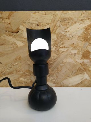 Vtg Black Table Lamp By Gino Sarfatti Arteluce Model 600p Made In Italy