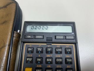 Vintage Hewlett Packard HP - 41CX Scientific Calculator w/ Memory/ Math 1 Modules 4
