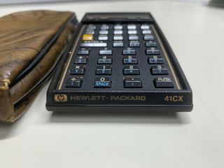 Vintage Hewlett Packard HP - 41CX Scientific Calculator w/ Memory/ Math 1 Modules 6