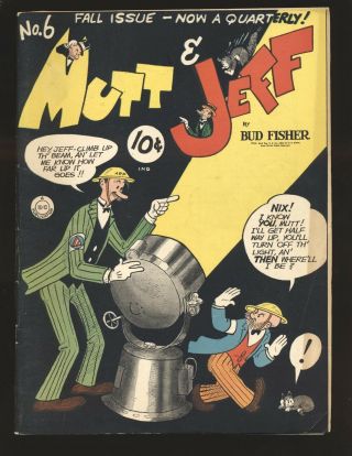 Mutt & Jeff 6 - Includes Minute Man Answers The Call Vg/fine Cond.