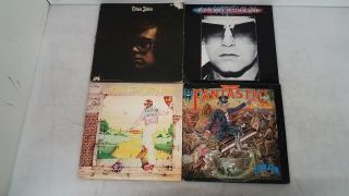 4x Vintage Vinyl Elton John Yellow Brick Road Victim Of Love Captain Fantastic