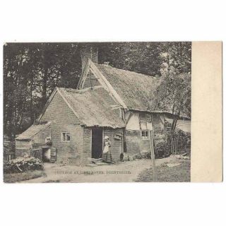 Littleover Old Cottage,  Derbyshire,  Early Undivided Back Postcard By Tuck 1904