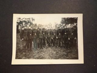German.  Ww2.  Photo Wehrmacht Platoon - : - In.