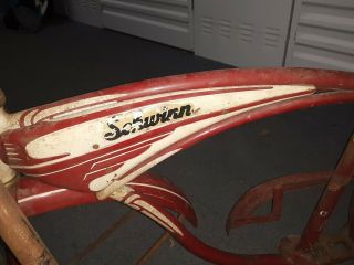 Vintage Unidentifiable Schwinn Bicycle B51992 With Horn Tank 1948 - 1950