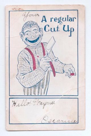 Vintage Black Americana Postcard,  Stamped,  C457