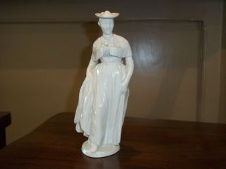 An Early Antique Nymphenburg Porcelain Lady Figurine 7 1/2 " Tall
