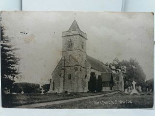 Vintage Postcard The Parish Church South Newton Wiltshire 1911