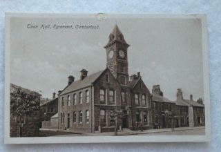 Old Postcard Egremont Town Hall Cumberland 1915 Meckin Series