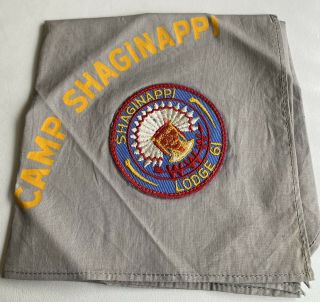 Boy Scout Oa 61 Shaginappi Vintage R1 On Camp Neckerchief