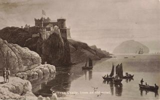 Rare Vintage Postcard - Culzean Castle,  From An Old Print - Scotland (jun 1922).