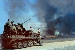 Ww2 Photo German Sd.  Kfz.  6/2 During The Battles For Stalingrad 971