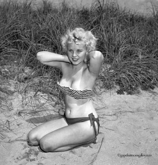 Bunny Yeager 50s Camera Negative Photograph Bottled Blonde Pin - Up Lisa Winters