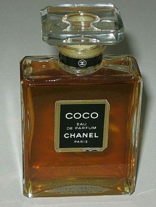 Vintage Perfume Bottle Chanel Coco Eau De Parfum - 50 Ml - 1.  7 Oz - Open - Full
