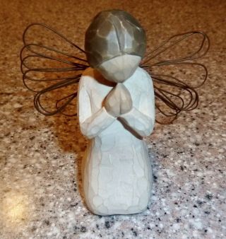 Willow Tree Angel Of Prayer Figurine,  1999,  Demdaco,  Susan Lordi,  Collectible