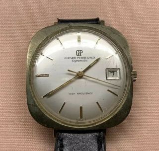 Vintage Men’s Watch Girard - Perregaux Gyromatic 10k Gold Filled Case High Freq.