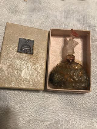 Vintage House Of Tre - Jur “suivez - Moi” Figural Miniature Perfume Bottle & Box