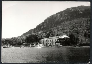 11.  76.  Greece,  Corfu,  Benitses.  Real Photo Old (circa 1950) Postcard,  Light Faults