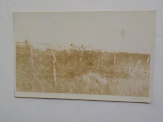 Wwi Photo Postcard Barbed Wire Entanglements Photograph Post Card Rppc Vtg Ww1