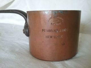 Antique Walter Buzzini Nyc Copper Sauce Pot Pembroke Jones