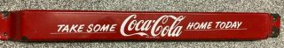 Vintage Coca - Cola Porcelain Door Push Bar 40 