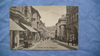 Old Printed Photo Postcard Of Crane Street Pontypool Monmouthshire South Wales