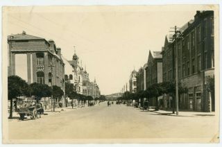 Vintage China Photograph 1924 Tsingtao Main Street View Qingdao Sharp Photo
