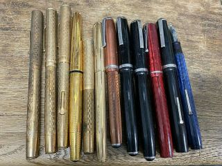 Vintage Fountain Pens,  Estabrook,  Gold Plated,  Dunhill Pen,  Writing Instruments