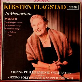 Sxl 6042 Kirsten Flagstad In Memorium.  Wagner.  Knappertsbusch/solti,  Vpo.  Ed1