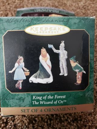 1997 Hallmark Keepsake Ornament Wizard Of Oz Kiing Of The Forest