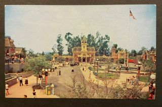 Disneyland Anaheim Vintage Postcard – Main Street U.  S.  A.  1900 - P12287