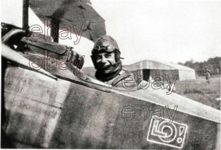 Ww1 German Ace Pilot Ernst Udet Pour Le Merite In Cockpit Wwi