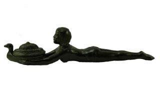 Ronson Art Metal Egyptian Queen Of The Nile Incense Burner