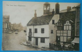R.  F.  Houlston Postcard C.  1910 Old Town Hall Chippenham Wiltshire