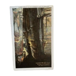 Mammoth Cave Kentucky Elbow Crevice Vintage Postcard