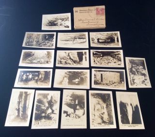 Vintage 1920s Souvenir Miniature Views Sepia Tone Photo Cards Mammoth Cave Ky