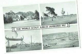 Old Postcard The World Scout Jubilee Jamboree Indaba Moot Sutton Coldfield 1957