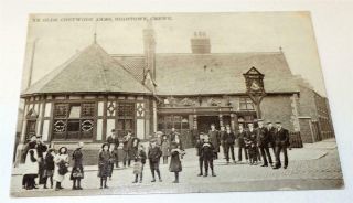 Crewe Cheshireye Olde Chetwode Arms Hightown Postcard 1908 671