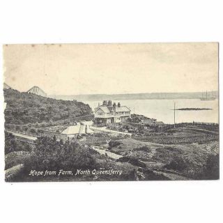 North Queensferry Hope From Farm,  Old Postcard By Valentine,