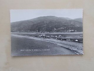 Vintage Postcard - Beach Looking To Barmouth - Fairbourne - Wales Rp