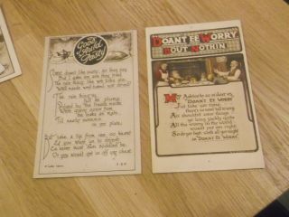 4 Lovely Old Postcards Cornish Pasty,  Welcome To Cornwall Etc 1913 To 1930s