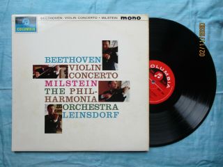 Columbia 33cx 1863 Beethoven Violin Concerto,  Milstein,  Leinsdorf,  Philharmonia,
