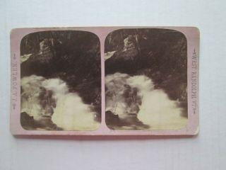 (1) Late 1800s Early 1900s Stereoview,  Waterfall; West Randolph,  Vermont