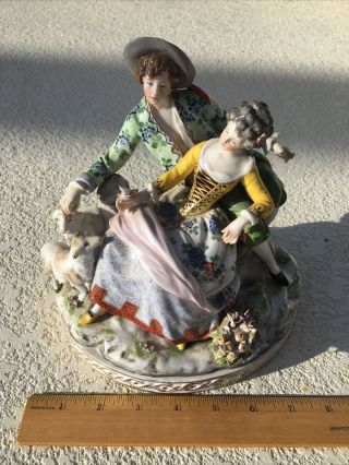 Antique Dressel,  Kister & Cie Porcelain Figurine Courting Couple