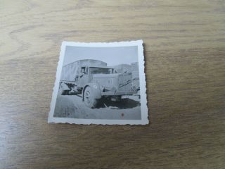 Ww2 Photo - Wehrmacht Truck (c)